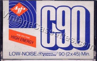 AGFA AGFA High Energy Type I Budget tape 1975–77 Type I Cassette Tape