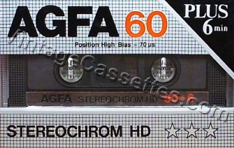 AGFA AGFA StereoChrom HD Type II 1985–86 Type II Cassette Tape