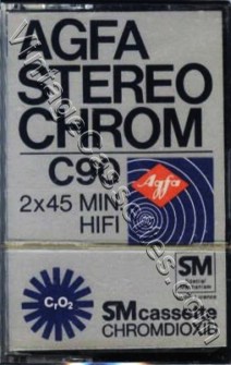 AGFA AGFA StereoChrom 1978–79 Type II Cassette Tape