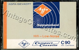 AGFA AGFA Hifi Low-Noise 90 Type I 1968–69 Type I Cassette Tape