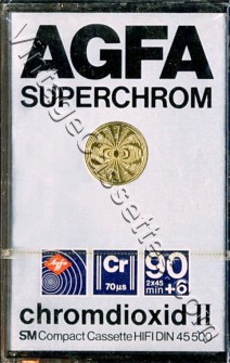 AGFA AGFA SuperChrom Type II 1980–82 Type II Cassette Tape