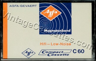 AGFA AGFA Hifi Low-Noise 60 Type I 1968–69 Type I Cassette Tape