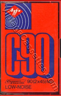 AGFA AGFA Low Noise Red 1972–74 Type I Cassette Tape