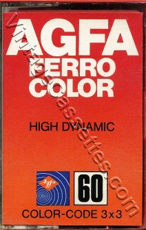 AGFA AGFA Ferro Color Red 1978–79 Type I Cassette Tape