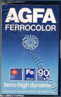 AGFA AGFA Ferro Color Red 1979–80 Type I Cassette Tape