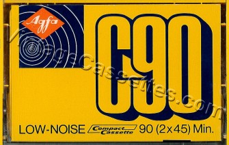 AGFA AGFA Low Noise Yellow Type I 1971–72 Type I Cassette Tape