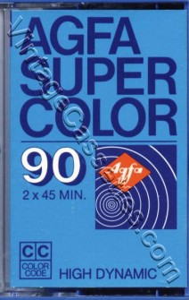 AGFA AGFA Super Color 90 Blue 1975–77 Type I Cassette Tape