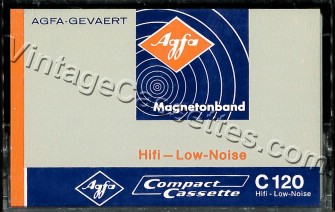 AGFA AGFA Hifi Low-Noise 120 Type I 1968–69 Type I Cassette Tape