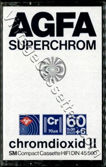 AGFA AGFA SuperChrom Type II 1979–80 Type II Cassette Tape