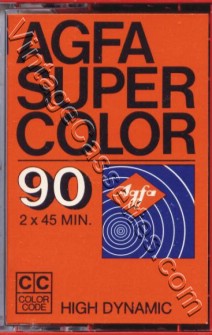 AGFA AGFA Super Color 90 Red 1975–77 Type I Cassette Tape