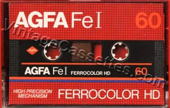 AGFA AGFA FeI FerroColor HD Type I Earlier version 1982–85 Type I Cassette Tape