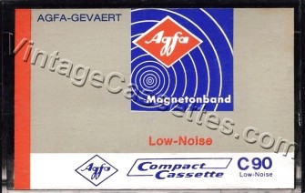 AGFA AGFA Low-Noise 90 1970–71 Type I Cassette Tape