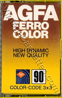 AGFA AGFA Ferro Color Yellow Type I 1978–79 Type I Cassette Tape