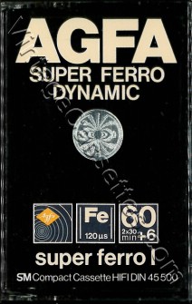 AGFA AGFA Super Ferro Dynamic Type I 1981 Version. 1980–82 Type I Cassette Tape