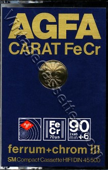 AGFA AGFA Carat Type III 1979–80 Type III Cassette Tape