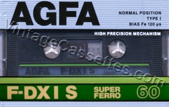 AGFA AGFA F-DX I S 1987–89 Type I Cassette Tape