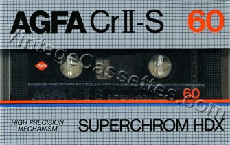 AGFA AGFA CrII SuperChrom HDX Type II 1982–85 Type II Cassette Tape