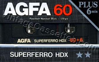 AGFA AGFA SuperFerro HDX 1985–86 Type I Cassette Tape