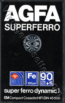 AGFA AGFA SuperFerro Type I 1979–80 Type I Cassette Tape