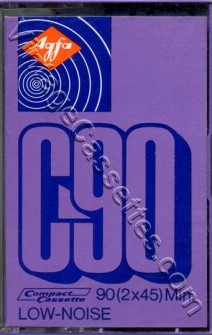 AGFA AGFA Low Noise Purple 1972–74 Type I Cassette Tape