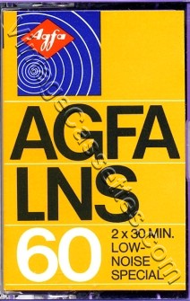 AGFA AGFA LNS Yellow 1975–77 Type I Cassette Tape
