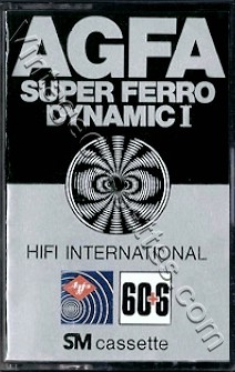 AGFA AGFA Super Ferro Dynamic I 1978–79 Type I Cassette Tape