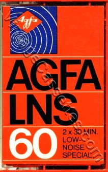 AGFA AGFA LNS Red 1975–77 Type I Cassette Tape