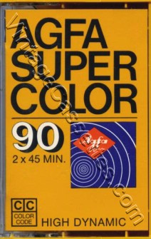 AGFA AGFA Super Color 90 Yellow 1975–77 Type I Cassette Tape