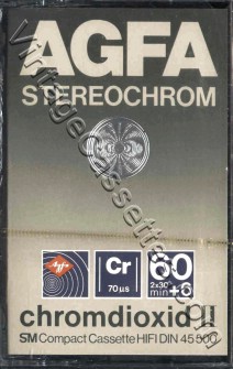 AGFA AGFA StereoChrom 1980–82 Type II Cassette Tape