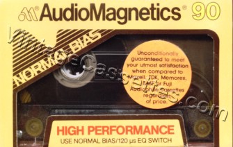 AudioMagnetics AudioMagnetics High Performance Type I 1977–79 Type I Cassette Tape