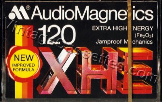 AudioMagnetics AudioMagnetics XHE 1977–79 Type I Cassette Tape