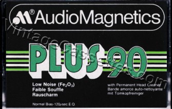 AudioMagnetics AudioMagnetics Plus Type I later version??? 1979–81 Type I Cassette Tape
