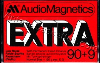 AudioMagnetics AudioMagnetics Extra 1979–81 Type I Cassette Tape