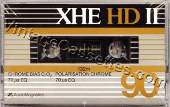 AudioMagnetics AudioMagnetics XHE HD II 1982–84 Type II Cassette Tape
