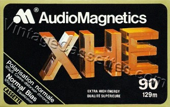 AudioMagnetics AudioMagnetics XHE 1979–81 Type I Cassette Tape
