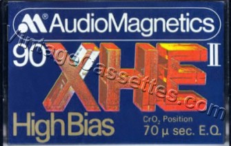 AudioMagnetics AudioMagnetics XHE II 1979–81 Type II Cassette Tape