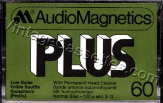 AudioMagnetics AudioMagnetics Plus 1979–81 Type I Cassette Tape