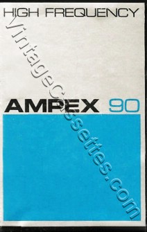 Ampex Ampex 360 High Frequency C-90 1972–74 Type I Cassette Tape