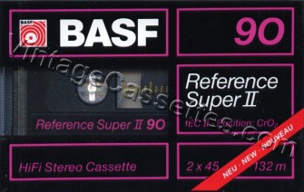 BASF BASF Reference Super II Type II 1988–89 Type II Cassette Tape