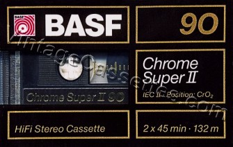 BASF BASF Chrome Super II 1988–89 Type II Cassette Tape