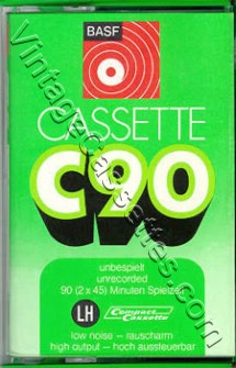 BASF BASF LH 90 Type I 1971–73 Type I Cassette Tape
