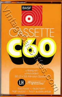 BASF BASF LH 60 Type I 1971–73 Type I Cassette Tape