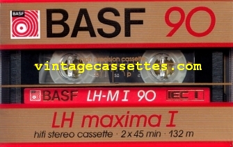 BASF BASF LH maxima I Type I "big window" version 1985–87 Type I Cassette Tape