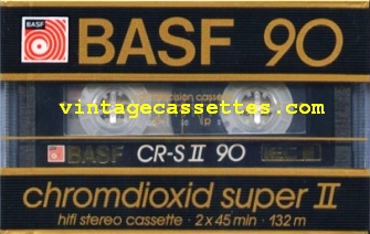 BASF BASF Chromdioxid Super II Type II "big window" version 1985–87 Type II Cassette Tape