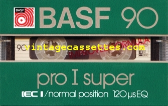BASF BASF Pro I Super Type I 1982–84 Type I Cassette Tape