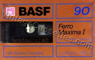 BASF BASF Ferro Maxima I 1988–89 Type I Cassette Tape