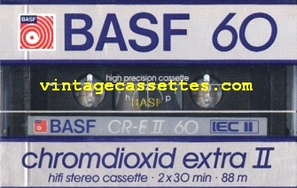 BASF BASF Chromdioxid extra II Type II "small window" version 1985–87 Type II Cassette Tape