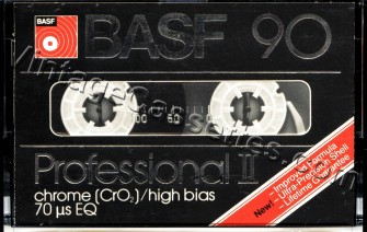 BASF BASF Profesional II Type II USA Market. 1980–81 Type II Cassette Tape