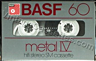 BASF BASF Metal IV Type IV 1979–80 Type IV Cassette Tape