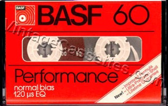 BASF BASF Performance Type I USA Market. 1980–81 Type I Cassette Tape